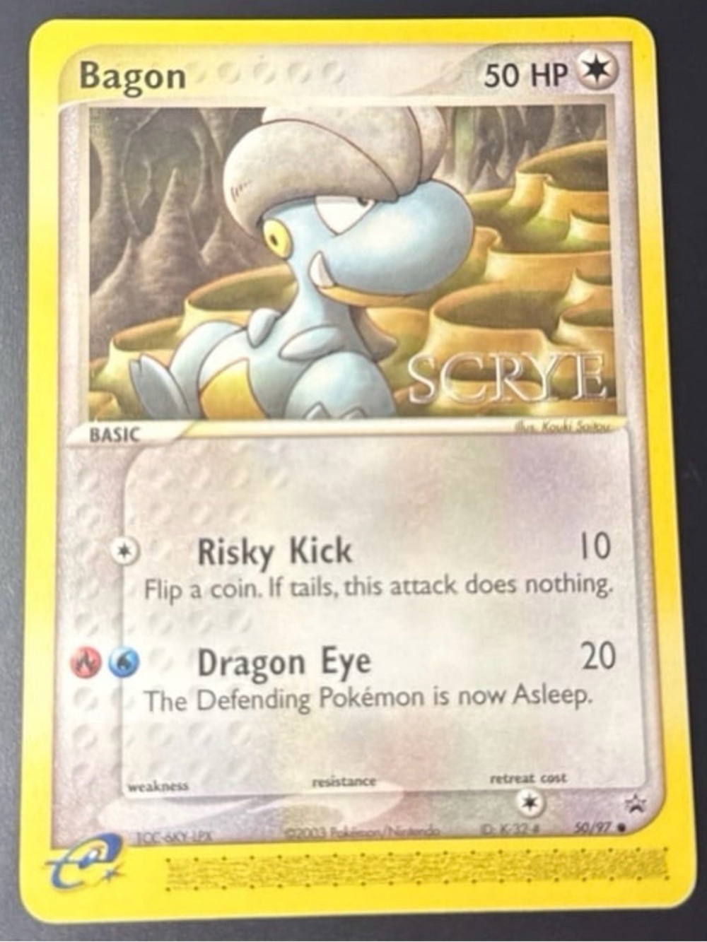 Bagon 50/97 SCRYE Magazine Promo Stamped 2003 released nonHoloFoil Rare Black MP